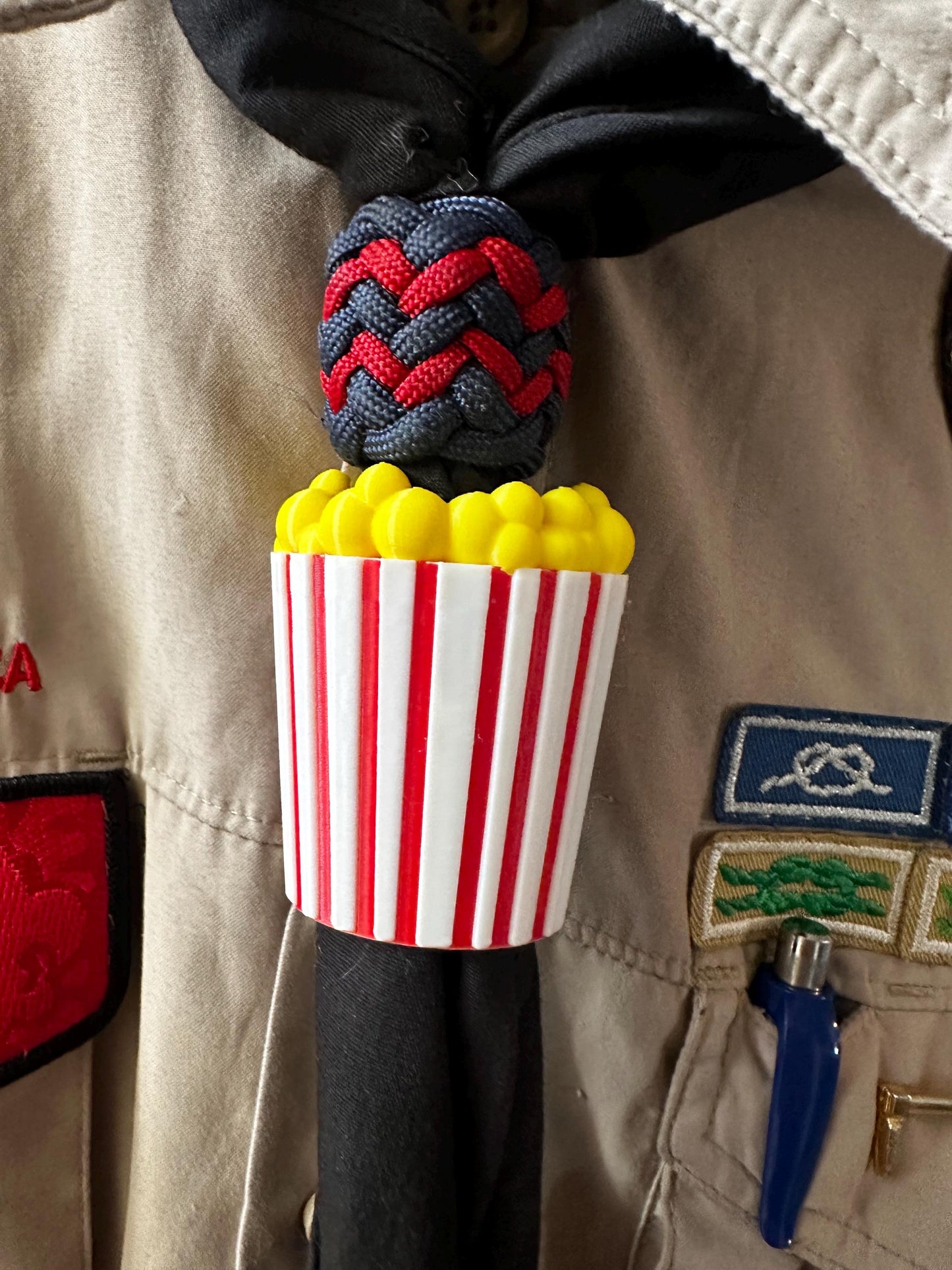 Popcorn Neckerchief Slide