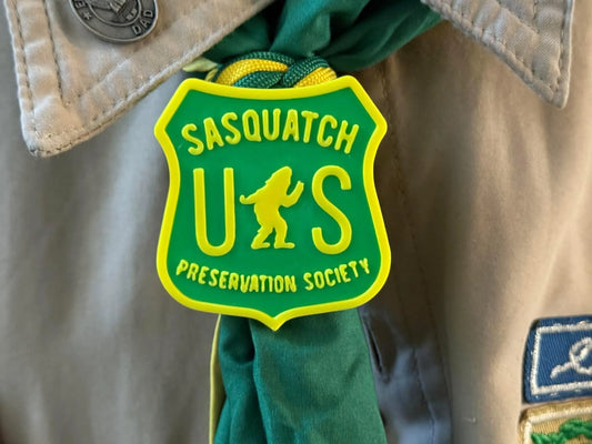 Sasquatch Preservation Society Neckerchief Slide