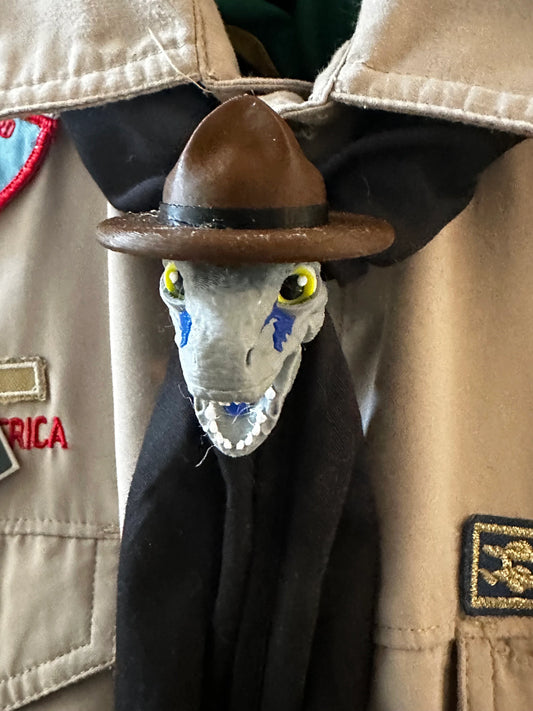 Velociraptor Neckerchief Slide