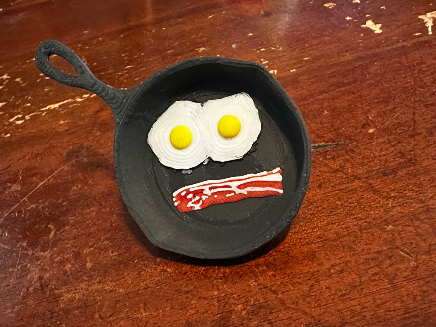 Cast Iron Eggs and Bacon Neckerchief Slide