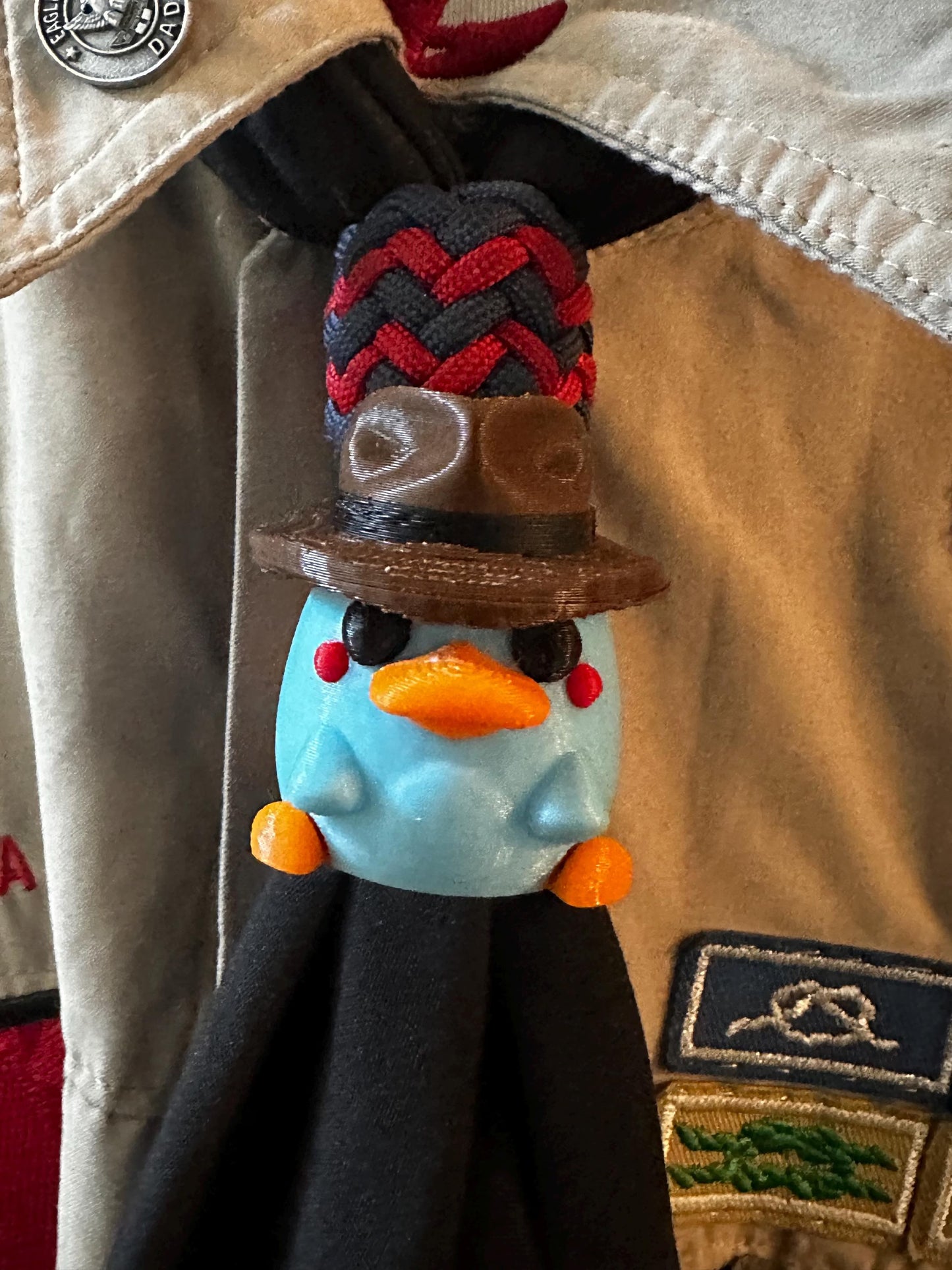 Secret Agent Neckerchief Slide